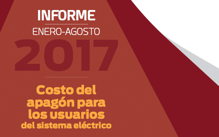 Informe Enero - Agosto 2017 sobre el Sector Eléctrico Dominicano